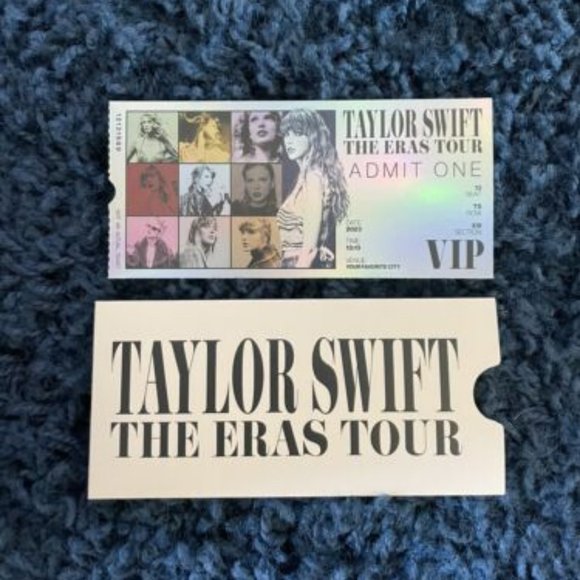 Taylor Swift The Eras Tour Souvenir VIP Ticket with Envelope VIP Exclusive - Picture 1 of 2